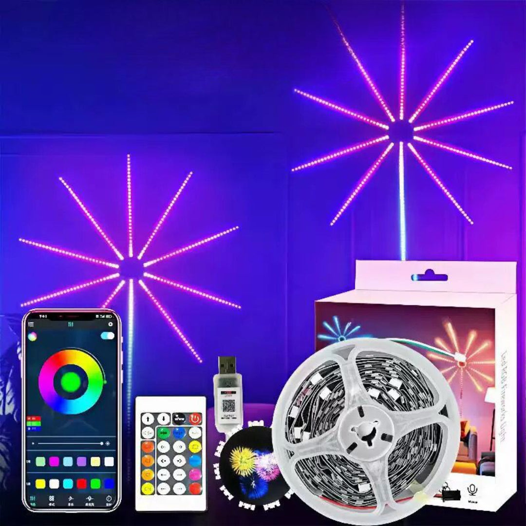 Sound Activated Fireworks Lights