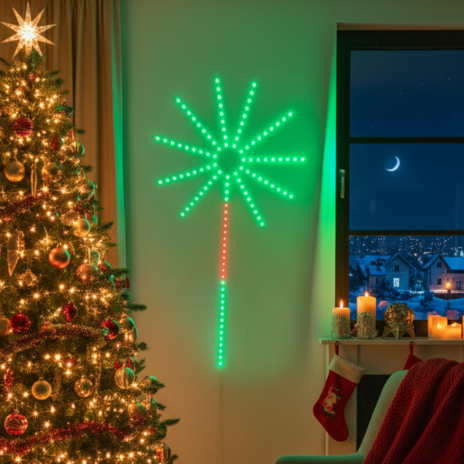 Sound Activated Fireworks Lights